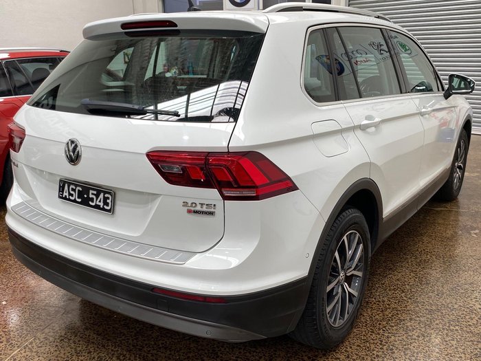 2017 Volkswagen Tiguan 132TSI Comfortline 5N MY18 Four Wheel Drive Pure White