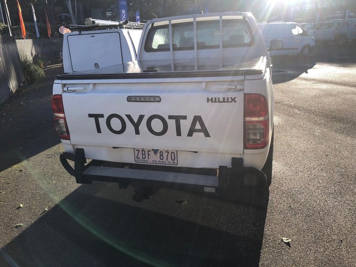 2012 Toyota Hilux SR GGN25R MY12 4X4 Glacier White