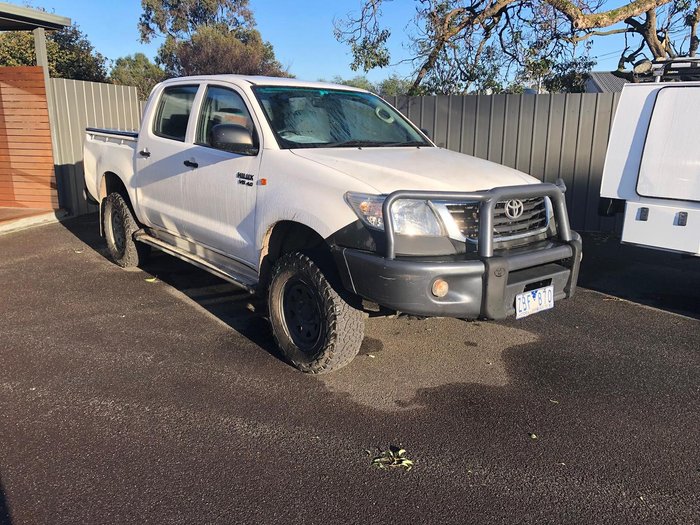 2012 Toyota Hilux SR GGN25R MY12 4X4 Glacier White