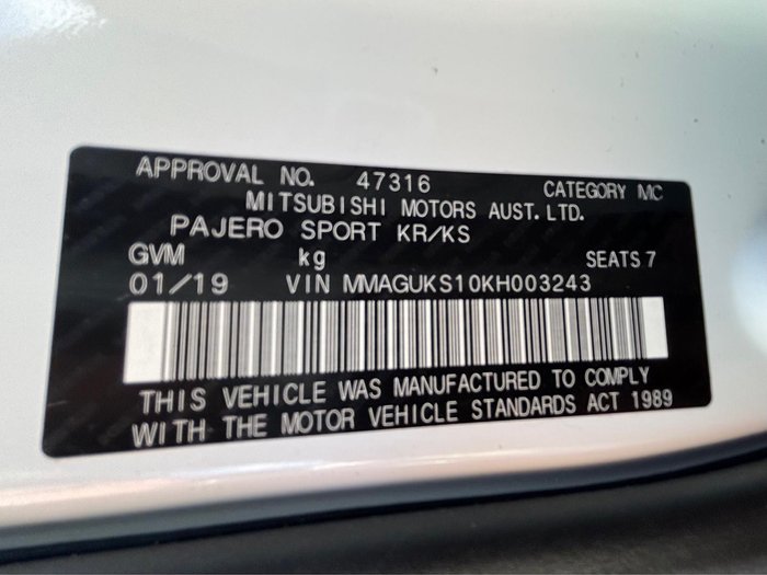 2019 Mitsubishi Pajero Sport Black Edition