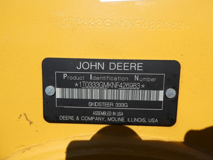 2023 John Deere 333G YELLOW