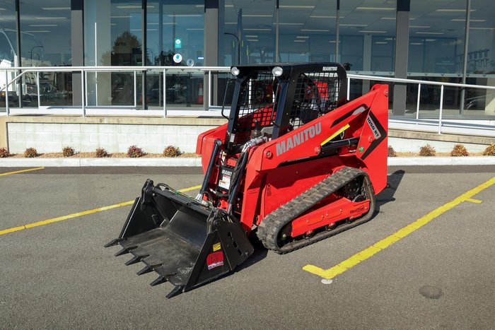 2025 Manitou 1050Rt Track Steer Loader With 4 In 1 Bucket Red