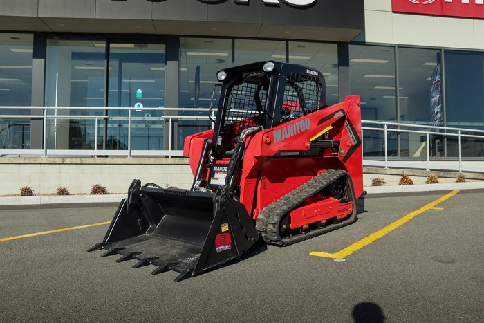 2025 Manitou 1050Rt Track Steer Loader With 4 In 1 Bucket Red