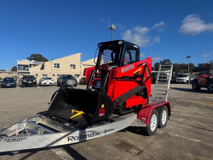 2025 Manitou 1050Rt Track Steer Loader With 4 In 1 Bucket Red
