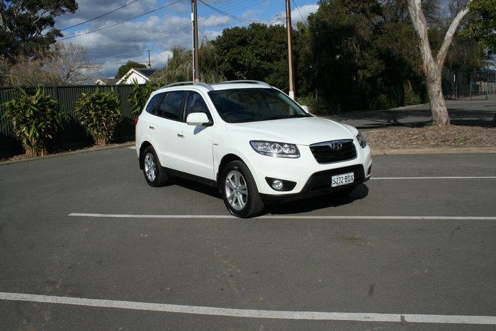 2010 Hyundai Santa Fe Highlander CM MY10 4X4 On Demand Vanilla White