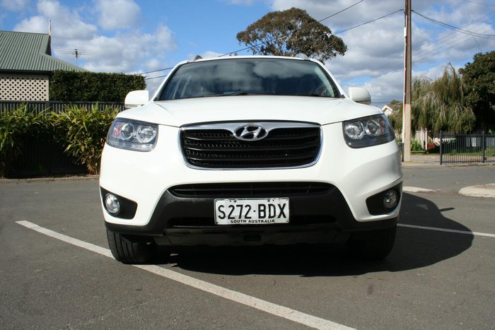 2010 Hyundai Santa Fe Highlander CM MY10 4X4 On Demand Vanilla White