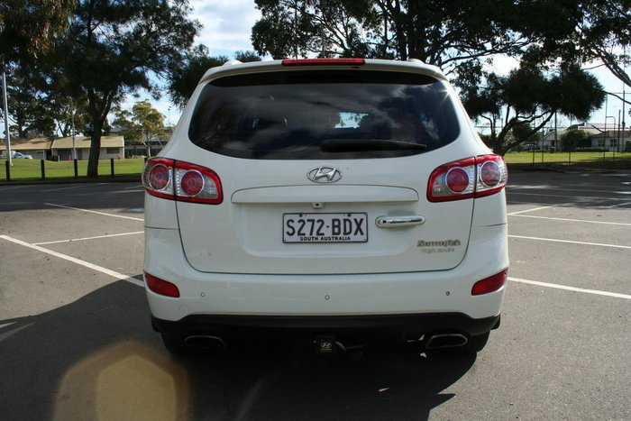2010 Hyundai Santa Fe Highlander CM MY10 4X4 On Demand Vanilla White