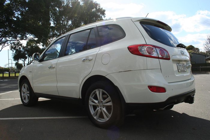 2010 Hyundai Santa Fe Highlander CM MY10 4X4 On Demand Vanilla White