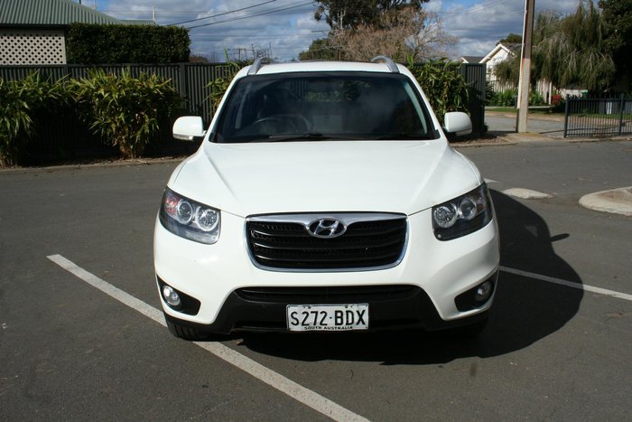 2010 Hyundai Santa Fe Highlander CM MY10 4X4 On Demand Vanilla White