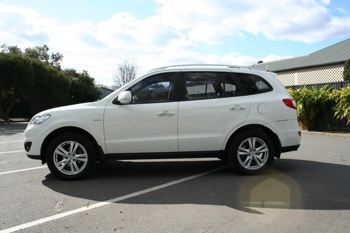 2010 Hyundai Santa Fe Highlander CM MY10 4X4 On Demand Vanilla White