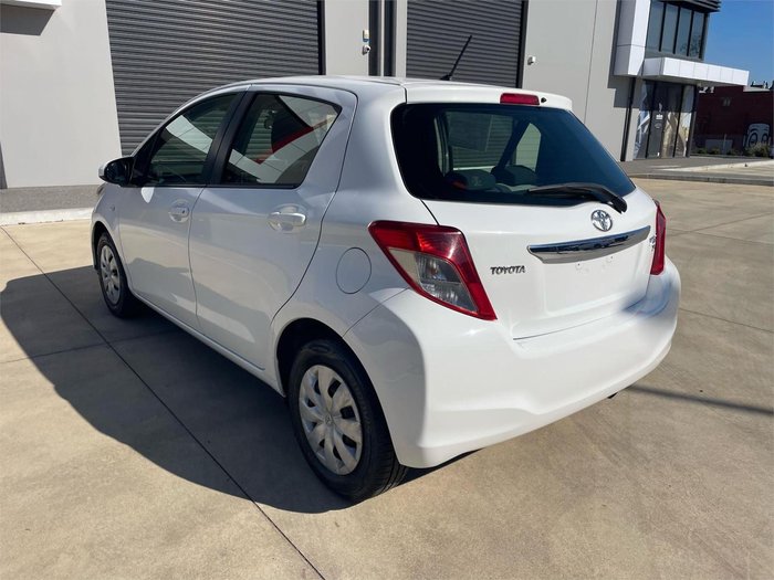 2013 Toyota Yaris YR NCP130R Glacier White