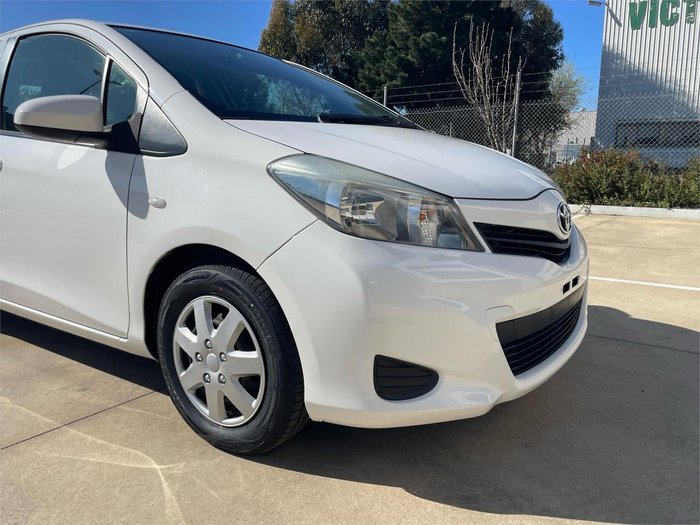 2013 Toyota Yaris YR NCP130R Glacier White