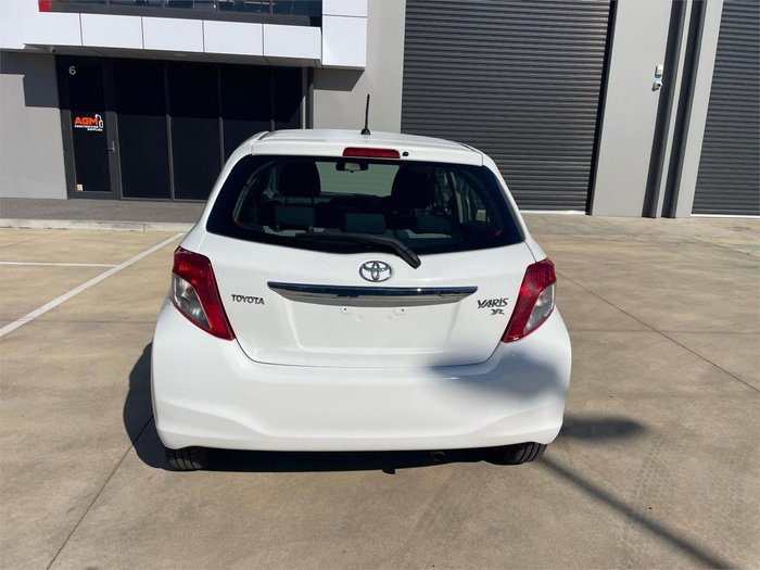 2013 Toyota Yaris YR NCP130R Glacier White