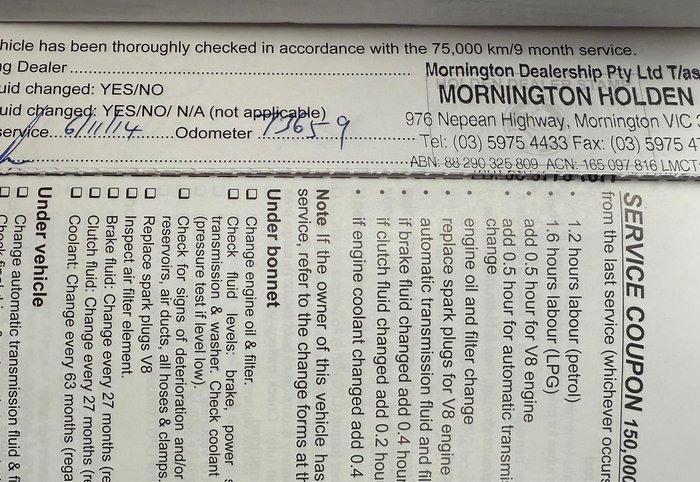 2012 Holden Commodore Omega VE Series II MY12 Nitrate