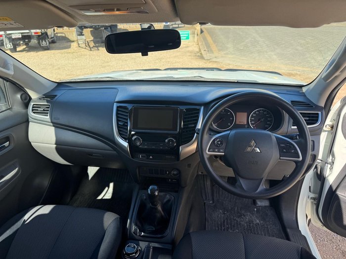 2018 Mitsubishi Triton GLX+ MQ MY18 4X4 Dual Range White
