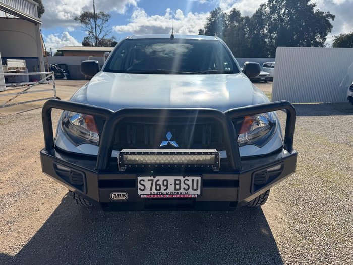 2018 Mitsubishi Triton GLX+ MQ MY18 4X4 Dual Range White