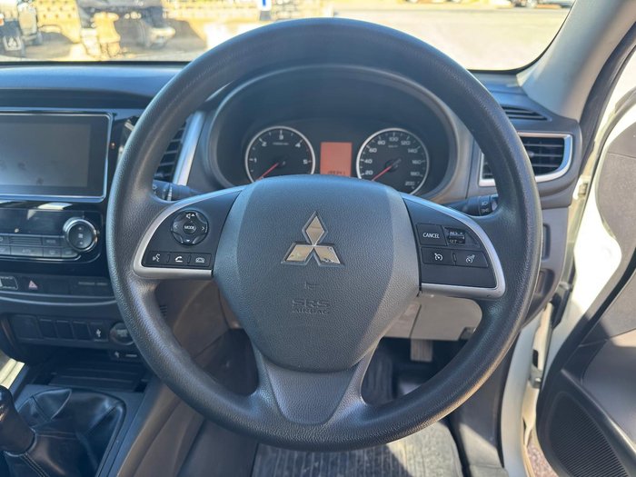 2018 Mitsubishi Triton GLX+ MQ MY18 4X4 Dual Range White
