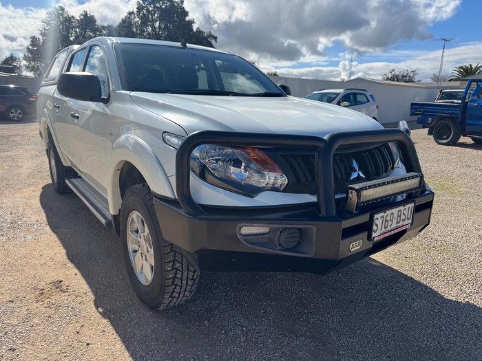 2018 Mitsubishi Triton GLX+ MQ MY18 4X4 Dual Range White