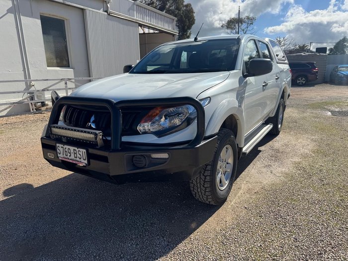 2018 Mitsubishi Triton GLX+ MQ MY18 4X4 Dual Range White