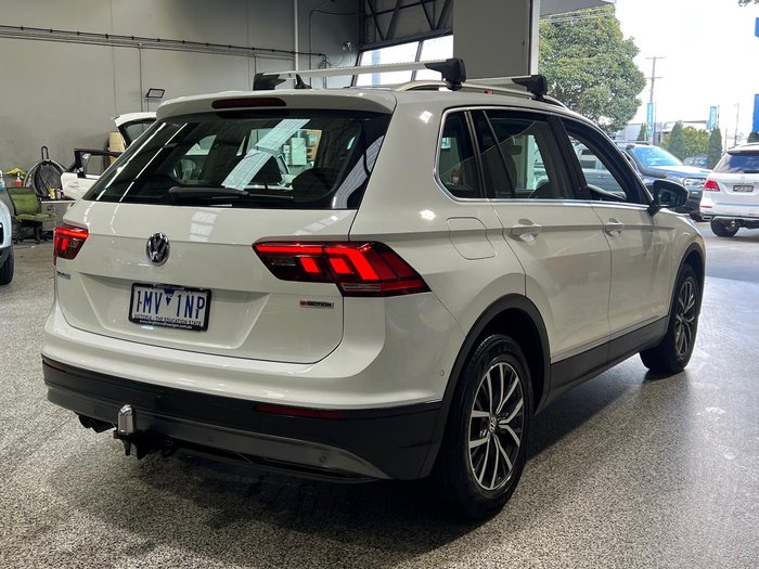 2018 Volkswagen Tiguan 132TSI Comfortline 5N MY18 Four Wheel Drive Pure White