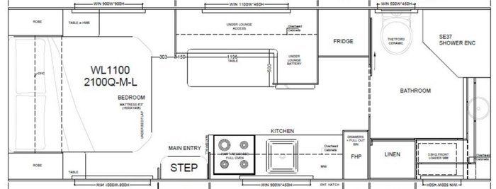 2025 Wonderland RV Amaroo 21Ft Large Ensuite Layout