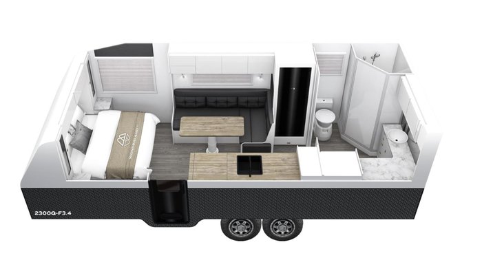 2025 Wonderland RV Amaroo 21Ft Large Ensuite Layout