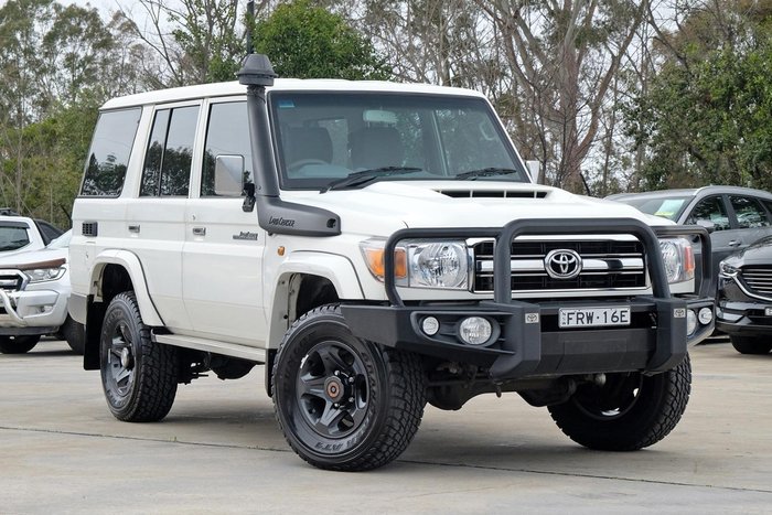 2019 Toyota Landcruiser GXL VDJ76R 4X4 Dual Range French Vanilla