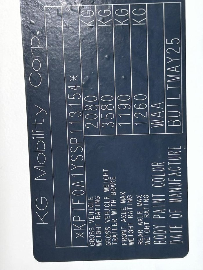 2025 KGM Actyon K50