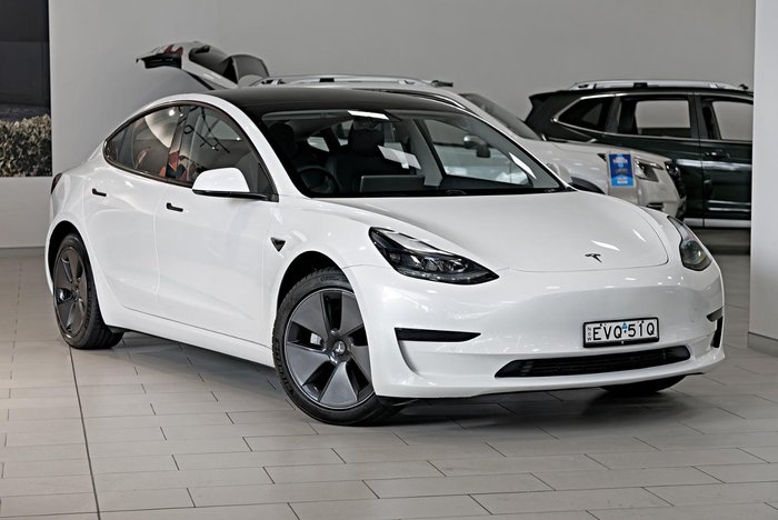 2022 Tesla Model 3 Rear-Wheel Drive Pearl White