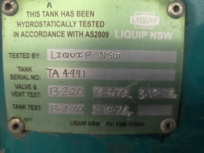 2015 Tieman 25M Bdouble Fuel Tanker Combination Green