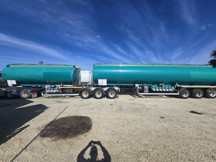 2015 Tieman 25M Bdouble Fuel Tanker Combination Green