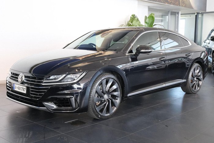 2019 Volkswagen Arteon 206TSI R-Line 3H MY19 Four Wheel Drive Deep Black