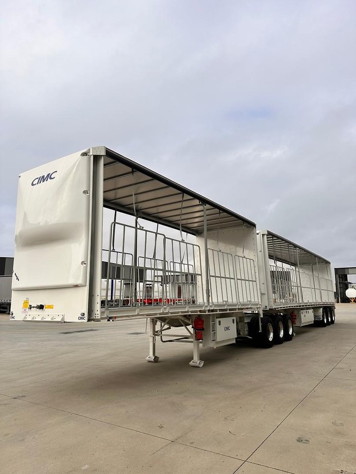 2024 CIMC 34 Pallet Flat Deck B Double Curtainsider