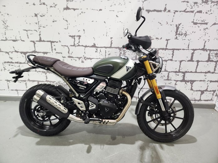 2025 Triumph Scrambler 400 X Scrambler Green