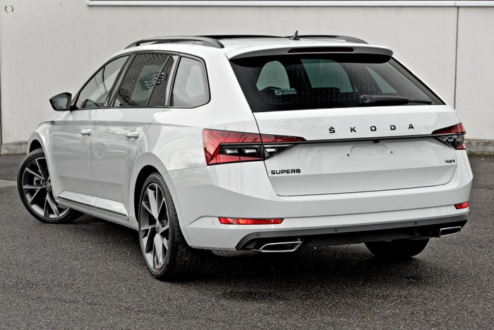 2023 SKODA Superb 206TSI SportLine NP MY23.5 4X4 Constant Moon White