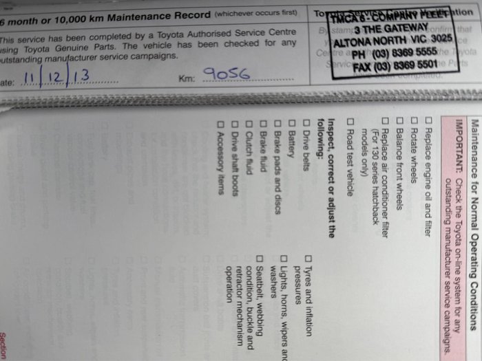 2013 Toyota Yaris YRS NCP131R Graphite