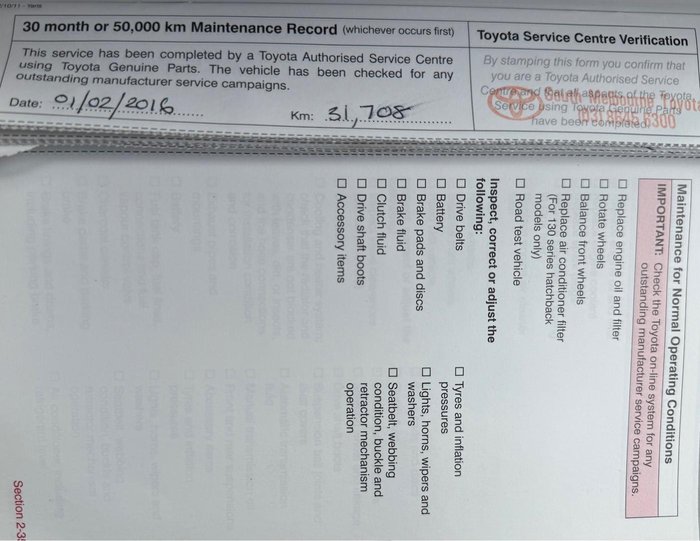 2013 Toyota Yaris YRS NCP131R Graphite