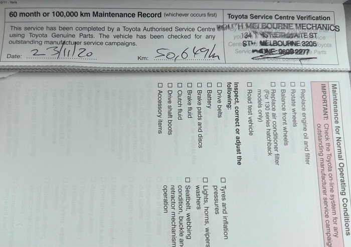 2013 Toyota Yaris YRS NCP131R Graphite