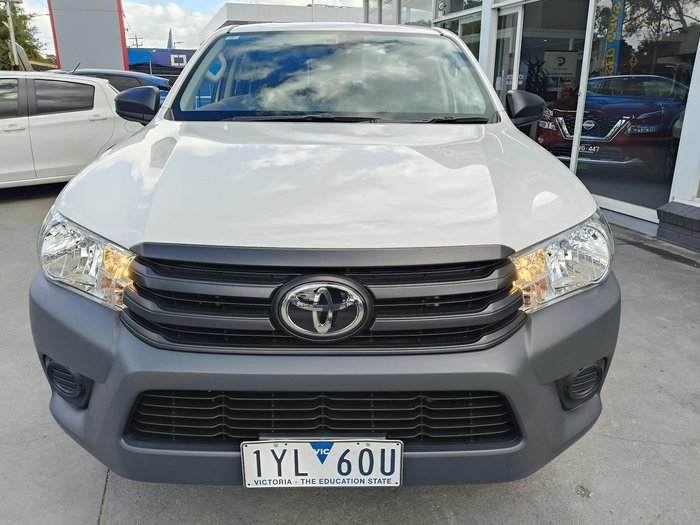 2023 Toyota Hilux Workmate TGN121R 4x2 Glacier White