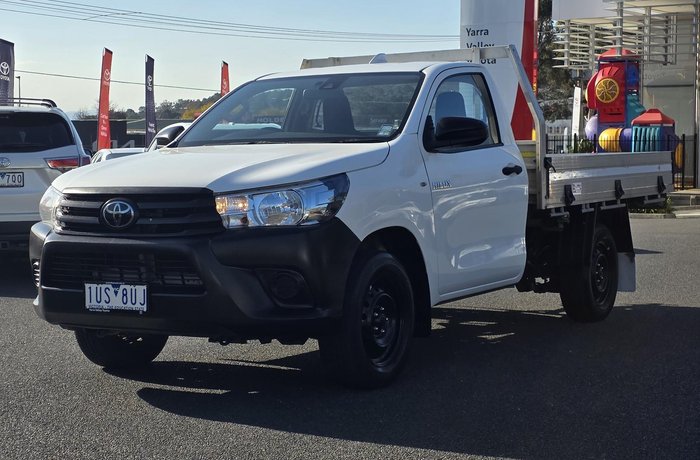 2021 Toyota Hilux Workmate TGN121R 4x2 Glacier White