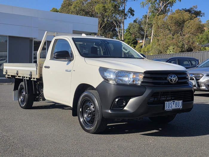 2021 Toyota Hilux Workmate TGN121R 4x2 Glacier White