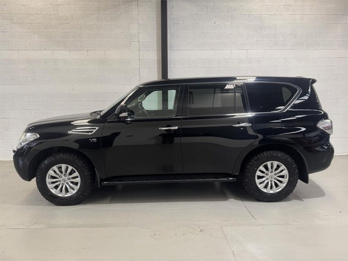2015 Nissan Patrol Ti-L Y62 MY15 4X4 Dual Range Black Obsidian
