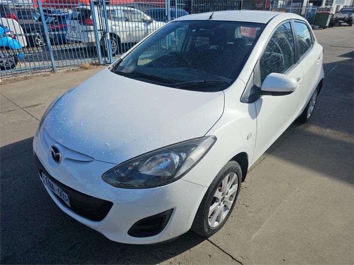 2013 Mazda 2 Neo DE Series 2 MY13 Crystal White Pearl