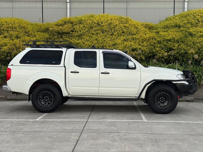 2012 Nissan Navara ST D40 Series 6 4X4 Dual Range Arctic White
