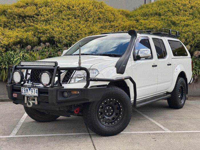 2012 Nissan Navara ST D40 Series 6 4X4 Dual Range Arctic White