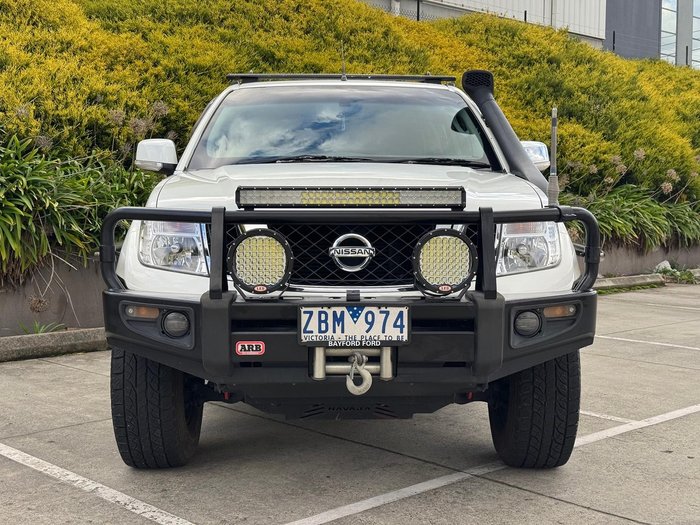 2012 Nissan Navara ST D40 Series 6 4X4 Dual Range Arctic White