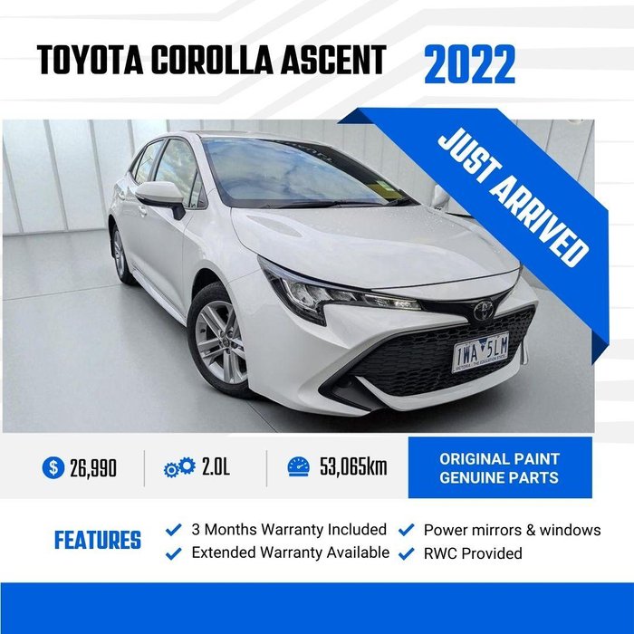 2022 Toyota Corolla Ascent Sport