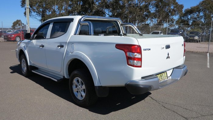 2016 Mitsubishi Triton GLX MQ MY16 4X4 Dual Range White