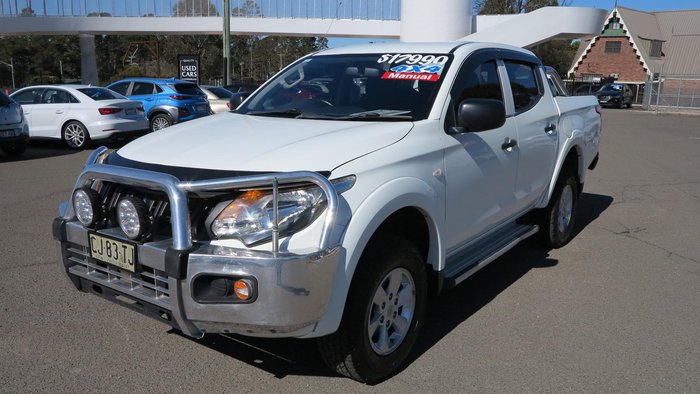 2016 Mitsubishi Triton GLX MQ MY16 4X4 Dual Range White
