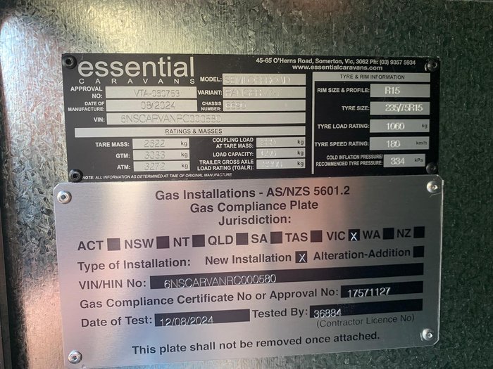 2024 Essential Caravans Ranger V7-7 21.8